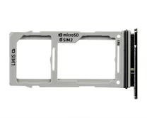 Держатель SIM Samsung G970F S10e (2 SIM) серебро