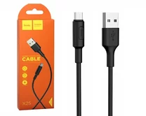 Кабель Hoco X25 microUSB - USB черный, 1м