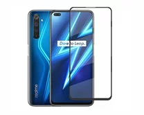 яяяЗащ. стекло Realme 6 Pro Full черное