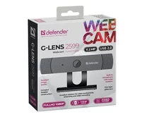 Веб-камера Defender G-lens 2599 FullHD 1080p, 2МП, черная