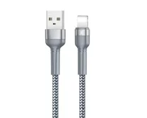 Кабель Remax RC-124i Lightning - USB серебро, 1м