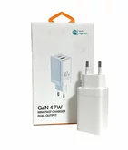 СЗУ-1USB+1USB-C McDodo CH-8580 47W GaN, белый