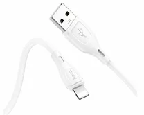 Кабель Hoco X61 Lightning - USB белый, 1м