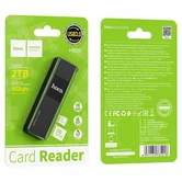 CardReader Hoco HB20 Mindful 2-in-1 USB3.0 (черный)