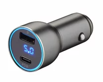 АЗУ-1USB + 1USB-C Deppa PD, QC3.0, 36W, дисплей, графит