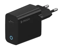 СЗУ-1USB-C Deppa, PD, 20W, черный