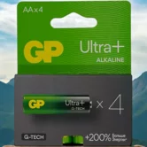 Батарейка AA GP Ultra Plus G-Tech LR06 4-BL (1упак)